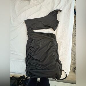 One Shoulder Ruched Dress